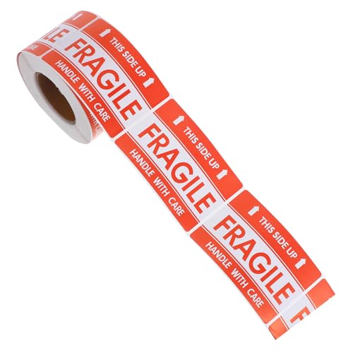 DECORNIJIA Fragile Aufkleber Rolle Hochvisibel Stark Haftend für Versand Lagerung Handhabung Warnetiketten für Zerbrechliche Rot DECORNIJIA Fragile Aufkleber Rolle Hochvisibel Stark Haftend für Versand Lagerung Handhabung Warnetiketten für Zerbrechliche Rot von DECORNIJIA