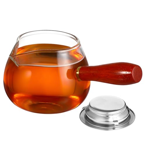 DECORNIJIA Glaskaraffe mit Holzgriff Dickwandig Stabiles Teeglas mit Sieb für Losen Tee Büro Zuhause Teestube Geeignet Hochwertiges Glas Traditionell Retro Design DECORNIJIA Glaskaraffe mit Holzgriff Dickwandig Stabiles Teeglas mit Sieb für Losen Tee Büro Zuhause Teestube Geeignet Hochwertiges Glas Traditionell Retro Design von DECORNIJIA
