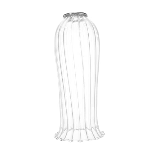 DECORNIJIA Glaslampenschirm Aus Transparentem Glas Für Kronleuchter Und Tischlampen Geeignet Für Heimdekoration Und Festliche Anlässe Mit Offener Struktur Für Einfachen Kerzenwechsel Und DECORNIJIA Glaslampenschirm Aus Transparentem Glas Für Kronleuchter Und Tischlampen Geeignet Für Heimdekoration Und Festliche Anlässe Mit Offener Struktur Für Einfachen Kerzenwechsel Und von DECORNIJIA
