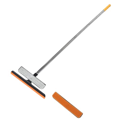 DECORNIJIA Glasreiniger mit Langem Griff Multifunktionale Fensterbürste mit Weichen Borsten Strapazierfähiger Fensterwischer und Autoscheibenabzieher für Streifenfreie Reinigung von von DECORNIJIA