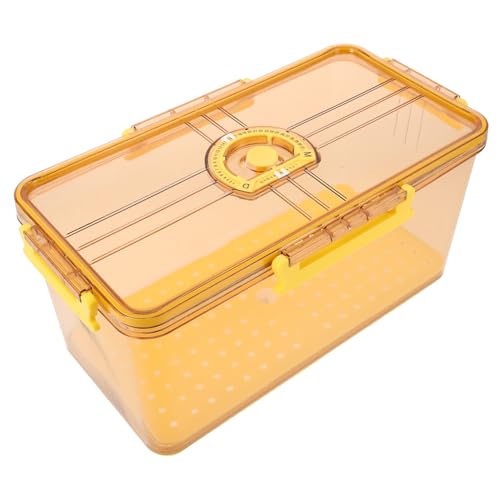 DECORNIJIA Großer Brotkasten mit Abnehmbarem Abtropftablett und Zeitaufzeichnungs Timer Luftdichter Kunststoffbehälter für Brot Obst und Snacks Wiederverwendbarer Fridge Storage Container DECORNIJIA Großer Brotkasten mit Abnehmbarem Abtropftablett und Zeitaufzeichnungs Timer Luftdichter Kunststoffbehälter für Brot Obst und Snacks Wiederverwendbarer Fridge Storage Container von DECORNIJIA