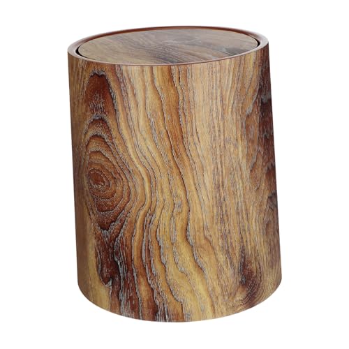DECORNIJIA Großer Küchen mülleimer mit Schwingdeckel Imitation Holzoptik Abfallbehälter für Büro Schlafzimmer Wohnzimmer Langlebig und Stilvoll DECORNIJIA Großer Küchen mülleimer mit Schwingdeckel Imitation Holzoptik Abfallbehälter für Büro Schlafzimmer Wohnzimmer Langlebig und Stilvoll von DECORNIJIA