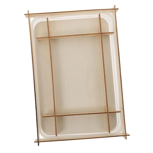 DECORNIJIA Großes Silikon Tablett Gießform mit Holzständer Flexible Epoxidharzform für DIY Aufbewahrungsboxen und Kunsthandwerk zum Basteln und Kreativen Gestalten Zuhause von DECORNIJIA