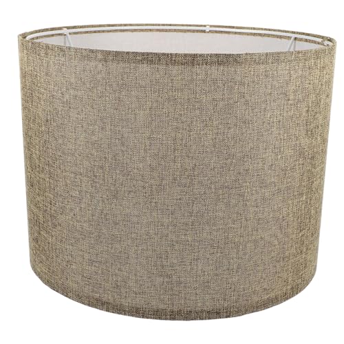 DECORNIJIA Halbrunder Lampenschirm aus Braunem Leinenstoff Langlebig und Schützend Passend für Tisch Steh und Deckenlampen Einfache Montage für Wohn und Schlafzimmerbeleuchtung DECORNIJIA Halbrunder Lampenschirm aus Braunem Leinenstoff Langlebig und Schützend Passend für Tisch Steh und Deckenlampen Einfache Montage für Wohn und Schlafzimmerbeleuchtung von DECORNIJIA