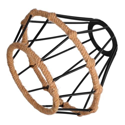 DECORNIJIA Handgewebter Boho Lampenschirm aus Metall und Naturseil Zylindrischer Lampenschirm mit Hohlem Schmiedeeisen-design Handgefertigte Pendelleuchte für Schlafzimmer Flur und Esszimmer DECORNIJIA Handgewebter Boho Lampenschirm aus Metall und Naturseil Zylindrischer Lampenschirm mit Hohlem Schmiedeeisen-design Handgefertigte Pendelleuchte für Schlafzimmer Flur und Esszimmer von DECORNIJIA