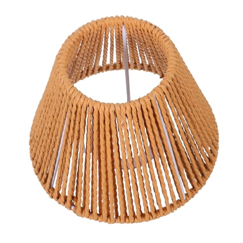DECORNIJIA Handgewebter Kleiner Lampenschirm aus Natürlichem Papierseil Spitz Geformt für Sanfte Lichtstreuung Ersatz für Steh Pendelleuchten Boho-stil für Wohnzimmer Hotel DECORNIJIA Handgewebter Kleiner Lampenschirm aus Natürlichem Papierseil Spitz Geformt für Sanfte Lichtstreuung Ersatz für Steh Pendelleuchten Boho-stil für Wohnzimmer Hotel von DECORNIJIA