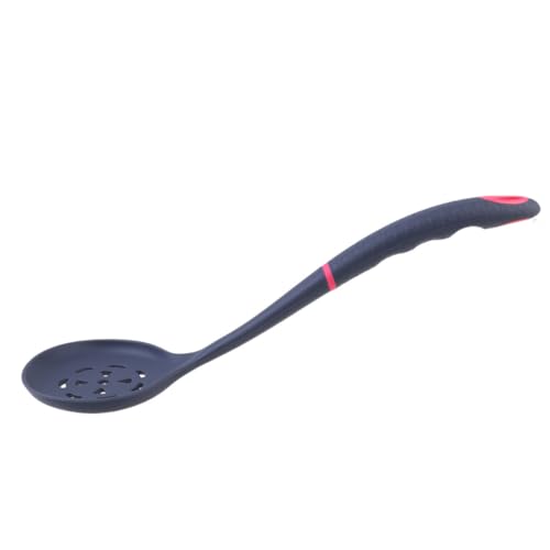DECORNIJIA Hitzebeständiger Silikon löffel mit Feinen Löchern Ergonomisch Geformt Ölfilter und Servierlöffel für Gemüse Fleisch und Pommes Küchenutensil für Haushalt und Gastronomie von DECORNIJIA