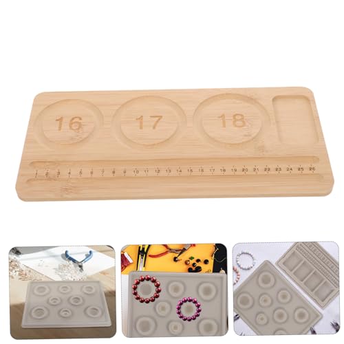 DECORNIJIA Holz Perlenbrett mit Rillen Leichtes DIY Schmuck Design Board für Armbänder und Halsketten Schmuck Organizer Holz Tablett für Bastelperlen und Schmuckherstellung DECORNIJIA Holz Perlenbrett mit Rillen Leichtes DIY Schmuck Design Board für Armbänder und Halsketten Schmuck Organizer Holz Tablett für Bastelperlen und Schmuckherstellung von DECORNIJIA