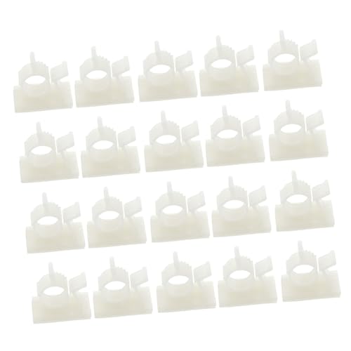DECORNIJIA Kabelhalter Selbstklebend Kabel Organizer Clips Kabelmanagement für Schreibtisch und Wand Verstellbare Kabelklemmen zur Sicheren Kabelführung und Ordnung von Ladekabeln und von DECORNIJIA