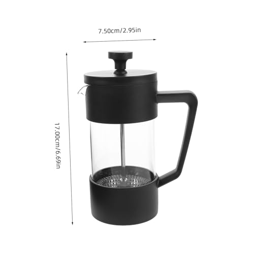 DECORNIJIA Kaffeepresse Borosilikatglas Handfilter mit Innovativem Filtersystem für Zuhause und Camping Kaffeemaschine zur Aromaintensivierung und Kaltbrühfunktion von DECORNIJIA