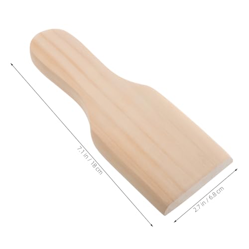DECORNIJIA Keramik Bildhauerwerkzeug Holz paddle mit Gebogenem Design Vielseitig für Tonmodellierung Robustes DIY Werkzeug für Anfänger und Kreative Töpferprojekte von DECORNIJIA