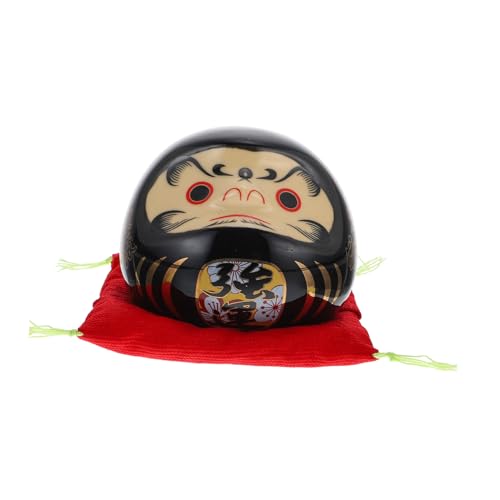 DECORNIJIA Keramik Ei Figur Kleine Glückspuppe Dekoratives Japanisches Desktop Ornament Kreatives für Haus Büro und Auto Langlebige Ausführung Stilvolles Design von DECORNIJIA