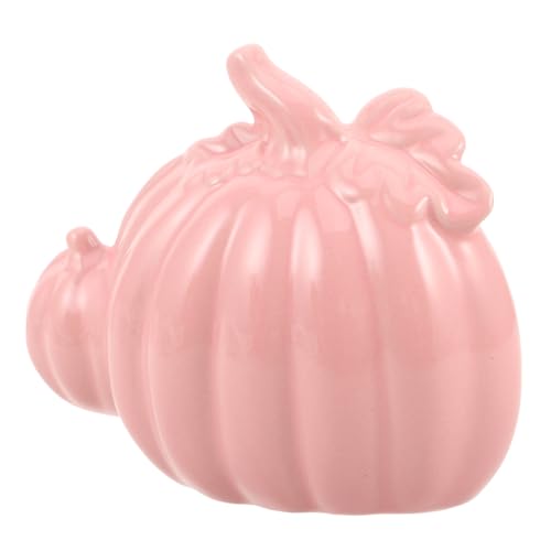 DECORNIJIA Keramik Kürbis Dekoration Porzellan Figur Tisch Herbst Ernte Symbol Modern Minimalistisch Stilvolle Kunst Pumpkin Ornament Für Wohnzimmer Büro Eingangsbereich von DECORNIJIA