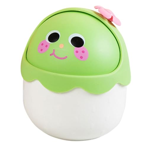 DECORNIJIA Kleiner Cartoon Tischabfalleimer mit Deckel Mini Desktop Mülleimer aus Stabilem PP Niedlicher Weißer Müllbehälter für Schreibtisch Kinderzimmer Praktischer Mini Papierkorb DECORNIJIA Kleiner Cartoon Tischabfalleimer mit Deckel Mini Desktop Mülleimer aus Stabilem PP Niedlicher Weißer Müllbehälter für Schreibtisch Kinderzimmer Praktischer Mini Papierkorb von DECORNIJIA