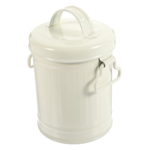 DECORNIJIA Kleiner Metalleimer mit Deckel Multifunktionaler Aufbewahrungseimer aus Metall Desktop Stiftehalter und Mini Mülleimer für Büro und Schlafzimmer Platzsparend und Robust DECORNIJIA Kleiner Metalleimer mit Deckel Multifunktionaler Aufbewahrungseimer aus Metall Desktop Stiftehalter und Mini Mülleimer für Büro und Schlafzimmer Platzsparend und Robust von DECORNIJIA