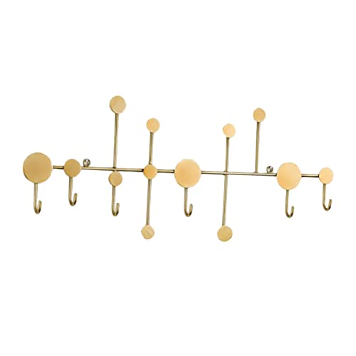DECORNIJIA Kreativer Kleiderhaken aus Robustem Fach Wandhaken in Gold Punch Wandmontage Vielseitiger Garderobenhaken für Kleidung Taschen und Haushalt Dekorativer Wandaufhänger zur von DECORNIJIA
