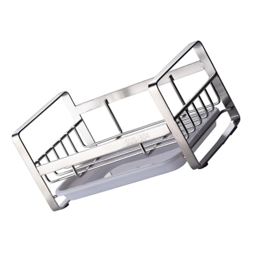 DECORNIJIA Küchen Spülbecken Organizer mit Abtropfschale Spülschwammhalter mit Ablaufrinne Rostfrei Einfach zu Reinigen Platzsparend für Haushalt und Arbeitsplatte Zufällige DECORNIJIA Küchen Spülbecken Organizer mit Abtropfschale Spülschwammhalter mit Ablaufrinne Rostfrei Einfach zu Reinigen Platzsparend für Haushalt und Arbeitsplatte Zufällige von DECORNIJIA