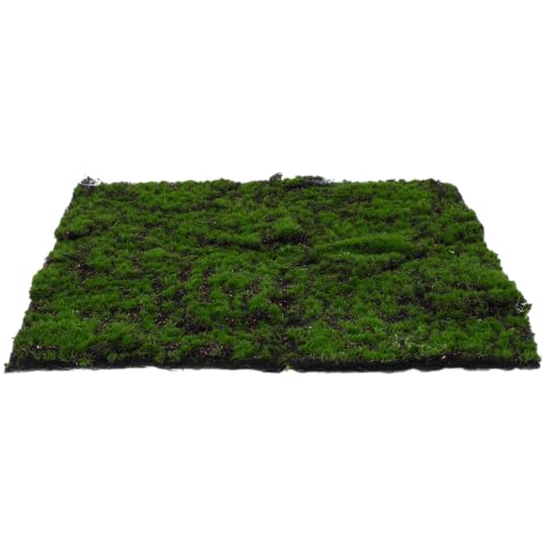 DECORNIJIA Künstliche Moosmatte Realistisches Fake Grass Craft Simulation Turf Teppich Für Hochzeit Garten Balkon Innen Außen Dekor Rasenteppich Draußen Weiches Grün von DECORNIJIA
