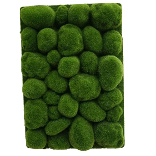 DECORNIJIA Künstliche Moosmatte Realistisches Mini Garten Turf DIY Moosdekor Pflanzenwand Hintergrund Wanddekoration für Innenbereich von DECORNIJIA