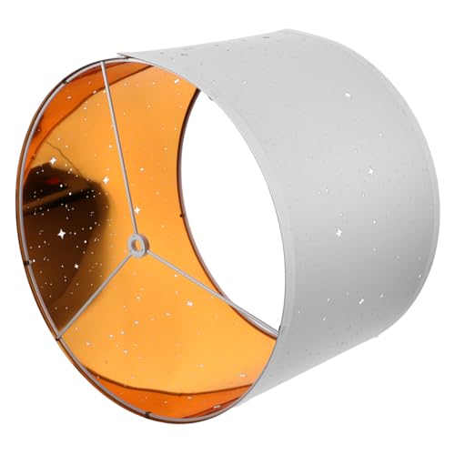 DECORNIJIA Lampenschirm aus Stoff Weiß Kompakte Leichtgewichtige Lampenabdeckung Für Tischlampe Wohnzimmer Schlafzimmer Ersatzlampenschirm Praktisch Installieren von DECORNIJIA