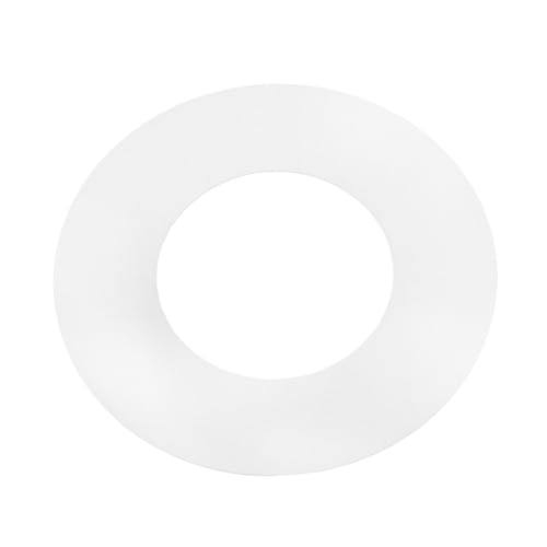 DECORNIJIA Lampenschirmring aus Metall Stabile Lampenfassung Ersatzring Weißer Lichttrim Ring Innen Außen Vielseitig für LED Einbaustrahler und DIY Beleuchtung Geeignet von DECORNIJIA