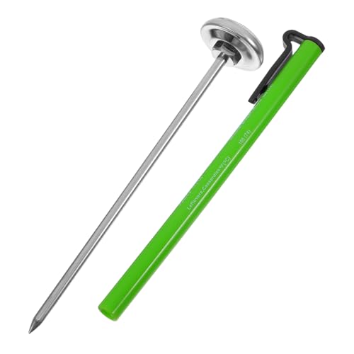 DECORNIJIA Lebensmittelechtes Thermometer mit Präzisionssonde für Milch Kaffee Backen und Fleisch Schnelles Genaues Temperaturmessgerät für Ofen und Grill Profi Küchenthermometer von DECORNIJIA