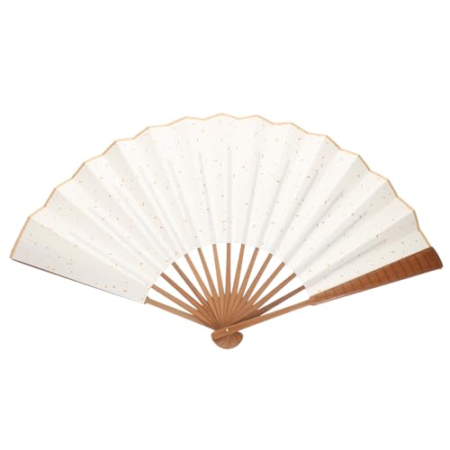 DECORNIJIA Leichter Faltbarer Klassischer Chinesischer Handfächer aus Hochwertigem Papier zum Bemalen und Basteln Tragbar und Langlebig für DIY Kunstprojekte und Geschenkideen von DECORNIJIA