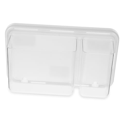 DECORNIJIA Magnetische Aufbewahrungsbox Kühlschrank Organizer Transparent Mehrfachfächer Magnetisches Gewürzregal Starke Haftung Für Küche Bad Waschmaschine Metalloberflächen von DECORNIJIA