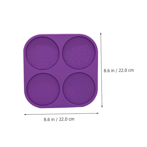 DECORNIJIA Mandala Muster Silikonform für DIY Epoxidharz Untersetzer Flexible Langlebige Silikonform mit Kreativer Blütenoptik Einfach zu Reinigen und Wiederverwendbar für Bastelprojekte von DECORNIJIA