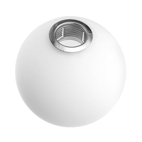 DECORNIJIA Mattierter Milchglas Lampenschirm Kugelförmig Ø Ersatz Glasabdeckung für Fassung Moderner Glaslampenschirm für Decken und Tischlampen Vielseitige Lichtabdeckung von DECORNIJIA