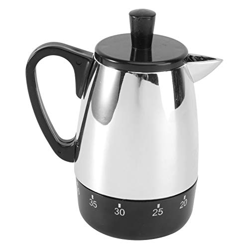 DECORNIJIA Mechanischer Küchentimer Wasserkocher Design Countdown Timer ohne Batterie für Backen Studium und Zeitmanagement Praktisches Küchen Lernzubehör von DECORNIJIA