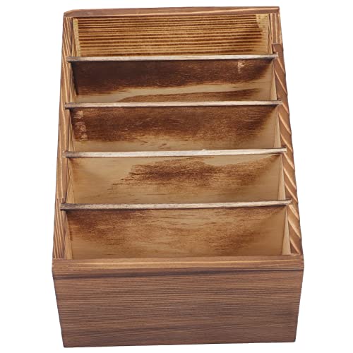 DECORNIJIA Mobile Phone Organizer Holz Desktop Organizer Telefonhalter Klassenzimmer Büro Aufbewahrungsbox mit Stabilem Naturholz für Ordentliche Ablage und Meetingraum Nutzung von DECORNIJIA
