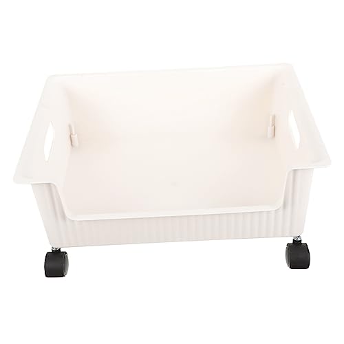 DECORNIJIA Mobiles Kunststoff Bücherregal mit Mittelgroße Aufbewahrungsbox für Schüler Vielseitiger Schreibtisch Organizer für Schlafzimmer und Klassenraum Langlebig und Einfach zu Bewegen von DECORNIJIA
