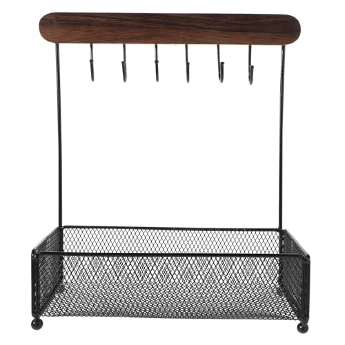 DECORNIJIA Moderner Desktop Organizer mit Haken und Tablett Aufbewahrungsregal für Schmuck Schlüssel und Alltagsgegenstände Stabiles Platzsparendes Bild und Ablageregal für Wohnkultur DECORNIJIA Moderner Desktop Organizer mit Haken und Tablett Aufbewahrungsregal für Schmuck Schlüssel und Alltagsgegenstände Stabiles Platzsparendes Bild und Ablageregal für Wohnkultur von DECORNIJIA