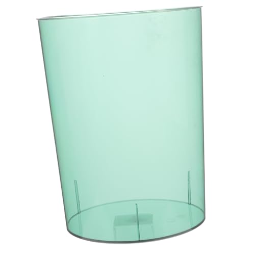 DECORNIJIA Moderner Transparenter Mülleimer aus Pet Kleiner Abfalleimer mit Blumendekor Praktischer Müllbehälter für Büro und Zuhause Leichter Papierkorb Eleganter Haushalts abfallbehälter von DECORNIJIA