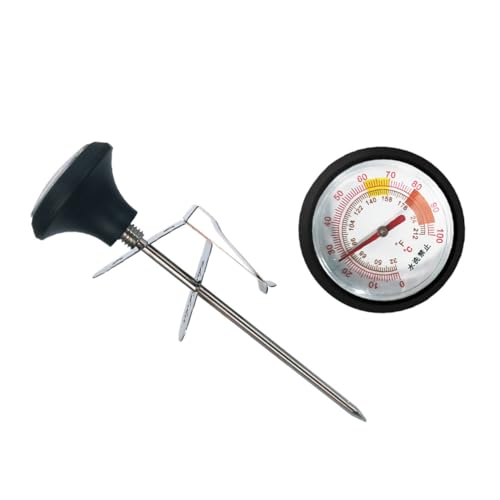DECORNIJIA Multifunktionales Thermometer mit Clip und Silikonschutz Haushaltsfühler für Fleisch Getränke Backofen Grill Präzise Temperaturmessung Kompakt ohne Batterie Teilig DECORNIJIA Multifunktionales Thermometer mit Clip und Silikonschutz Haushaltsfühler für Fleisch Getränke Backofen Grill Präzise Temperaturmessung Kompakt ohne Batterie Teilig von DECORNIJIA