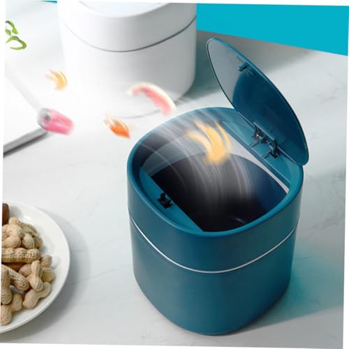 DECORNIJIA Nordischer Mini Tischmülleimer mit Klappdeckel Kompakter Geruchsfreier Desktop Abfalleimer für Küche Büro Schlafzimmer Leichter Platzsparender Papierkorb für Schreibtisch und DECORNIJIA Nordischer Mini Tischmülleimer mit Klappdeckel Kompakter Geruchsfreier Desktop Abfalleimer für Küche Büro Schlafzimmer Leichter Platzsparender Papierkorb für Schreibtisch und von DECORNIJIA