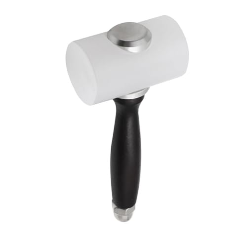 DECORNIJIA Nylon Lederprägehämmer mit Ergonomischem Holzgriff Stoßdämpfend Leicht und Langlebig Vielseitig für Lederhandwerk und DIY Gravurarbeiten Geeignet für Profis und Anfänger von DECORNIJIA