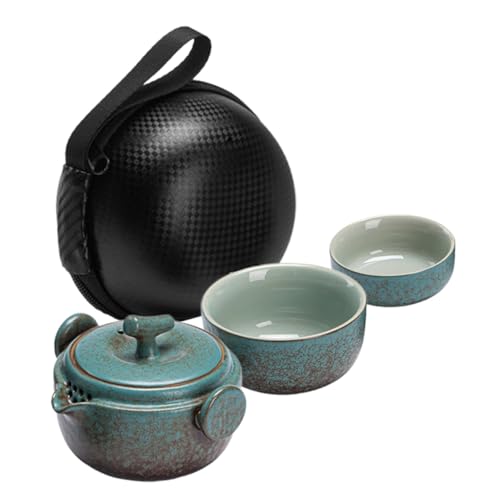 DECORNIJIA Porzellan Kung Fu Teeset Person Tragbar Leicht Reise Kanne Mit Tasse Für Erwachsene Teezeremonie Praktisches Teeservice Für Unterwegs von DECORNIJIA
