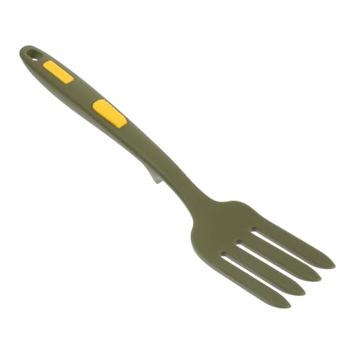 DECORNIJIA Praktische Silikon gabel für Haushalt und Salat Hitzebeständig Rutschfest Lebensmittelecht Tragbare Küchenhilfe für Sicheres und Bequemes Verzehren von DECORNIJIA
