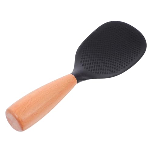 DECORNIJIA Reislöffel aus Silikon mit Holzgriff Rice Scooper selbststehend groß Reispaddel für Reiskocher Nicht -STiCK wiederverwendbarer Reisspatel rutschfester Reislöffel Kieselgel Schwarz DECORNIJIA Reislöffel aus Silikon mit Holzgriff Rice Scooper selbststehend groß Reispaddel für Reiskocher Nicht -STiCK wiederverwendbarer Reisspatel rutschfester Reislöffel Kieselgel Schwarz von DECORNIJIA