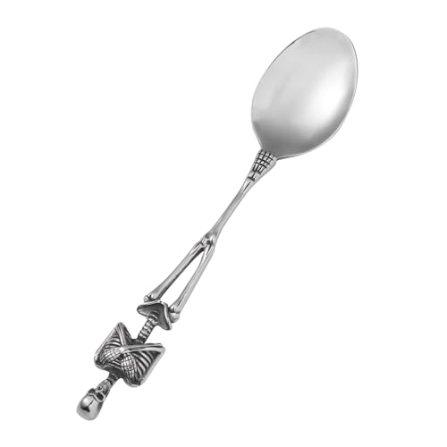 DECORNIJIA Retro Titanium Stahl Löffel mit Skelett Design Wiederverwendbar Spülmaschinenfest Einzigartiges Besteck für Halloween und Ostern Kreatives Muster für Festliche Mahlzeiten DECORNIJIA Retro Titanium Stahl Löffel mit Skelett Design Wiederverwendbar Spülmaschinenfest Einzigartiges Besteck für Halloween und Ostern Kreatives Muster für Festliche Mahlzeiten von DECORNIJIA