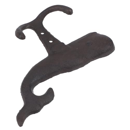 DECORNIJIA Retro Wandhaken aus Gusseisen in Dekorativer Türhaken für Jacken und Schlüssel Robuster Vintage Garderobenhaken zur Wandmontage Praktischer Aufhänger für Flur und Eingangsbereich von DECORNIJIA
