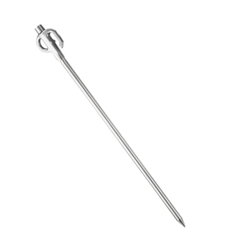 DECORNIJIA Robuster Edelstahl Zelthering für Camping und Outdoor Stabile Bodenpfähle Schwere Beanspruchung Windfeste Zeltnägel Geeignet für Schnee Strand und Bergterrain von DECORNIJIA
