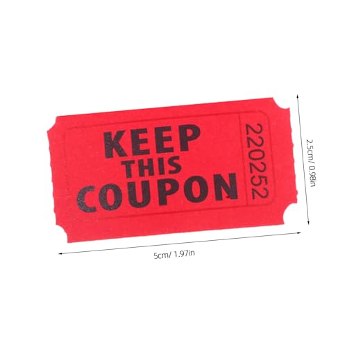 DECORNIJIA Rote Raffle Tickets Rolle Lose für Karneval Partys Veranstaltungen Eingangsmarken DECORNIJIA Rote Raffle Tickets Rolle Lose für Karneval Partys Veranstaltungen Eingangsmarken von DECORNIJIA