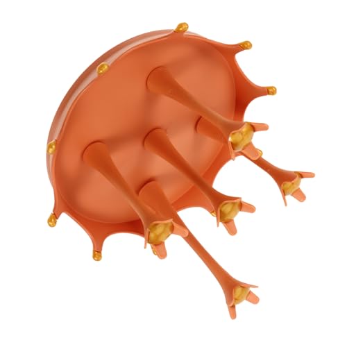 DECORNIJIA Rotierender Glasbecherhalter mit Ablauftablett Platzsparendes Fach Trockenständer Organizer für Wasserflaschen und Kaffeetassen Langlebiges Küchen Accessoire Orange von DECORNIJIA