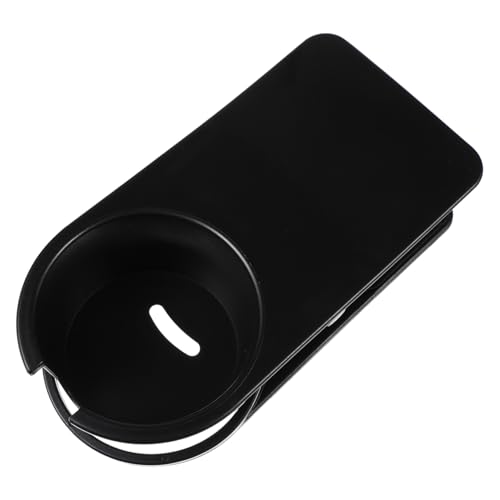 DECORNIJIA Schreibtisch Becherhalter Clip Groß Extra Stark Vielseitiger Getränkehalter für Büro Auto Küche Seitliche Tischklemme für Tassen Flaschen Organizer und Zubehör Schwarzer Cup von DECORNIJIA