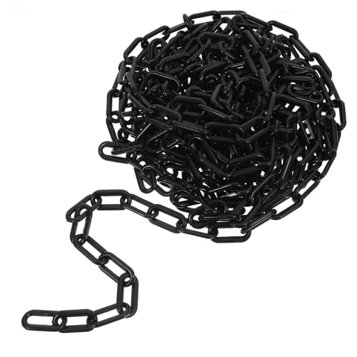 DECORNIJIA Schwarze Absperrkette Mittelgroße Gliederkette Sicherheitskette Warnkette für Verkehrsabsperrung Baustelle und Stellplatz Absperrung DECORNIJIA Schwarze Absperrkette Mittelgroße Gliederkette Sicherheitskette Warnkette für Verkehrsabsperrung Baustelle und Stellplatz Absperrung von DECORNIJIA
