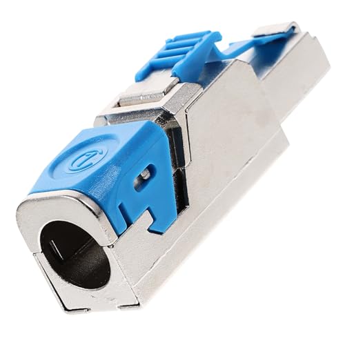 DECORNIJIA Shielded Ethernet Stecker Werkzeugfreie Installation Vergoldet Korrosionsbeständig Kompatibel mit Gigabit und Netzwerken Modularer Langlebiger Netzwerkverbinder von DECORNIJIA