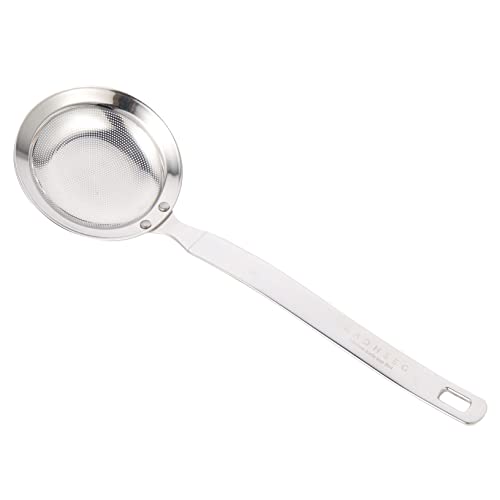 DECORNIJIA Sieblöffel Ölsieb Wiederverwendbar Multifunktionaler Fettabscheider Küchenfilter für Öl und Suppe mit Hitzeschutzgriff Langlebig Rostfrei von DECORNIJIA